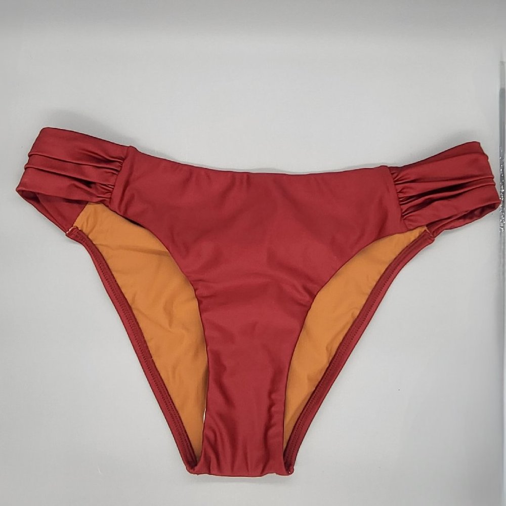 Agua de Coco Ruched Side Bikini Bottom - Picture 3 of 14
